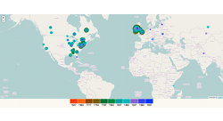 Distribution of Letters by Place and Time